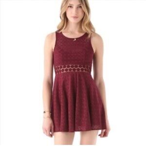 Free People Deep Marrow Mini Dress